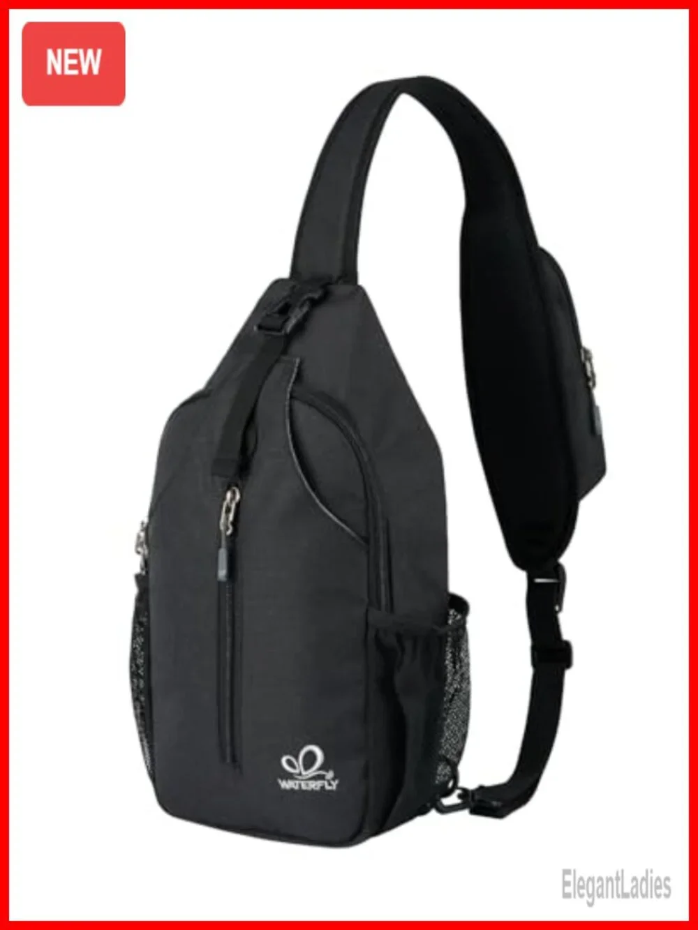 WATERFLY RFID Sling Backpack Crossbody Travel Hiking Daypack Water Resistant